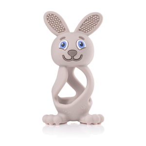 Bobbie Bunny dječja glodalica – Cappuccino siva (0 – 3 god.)