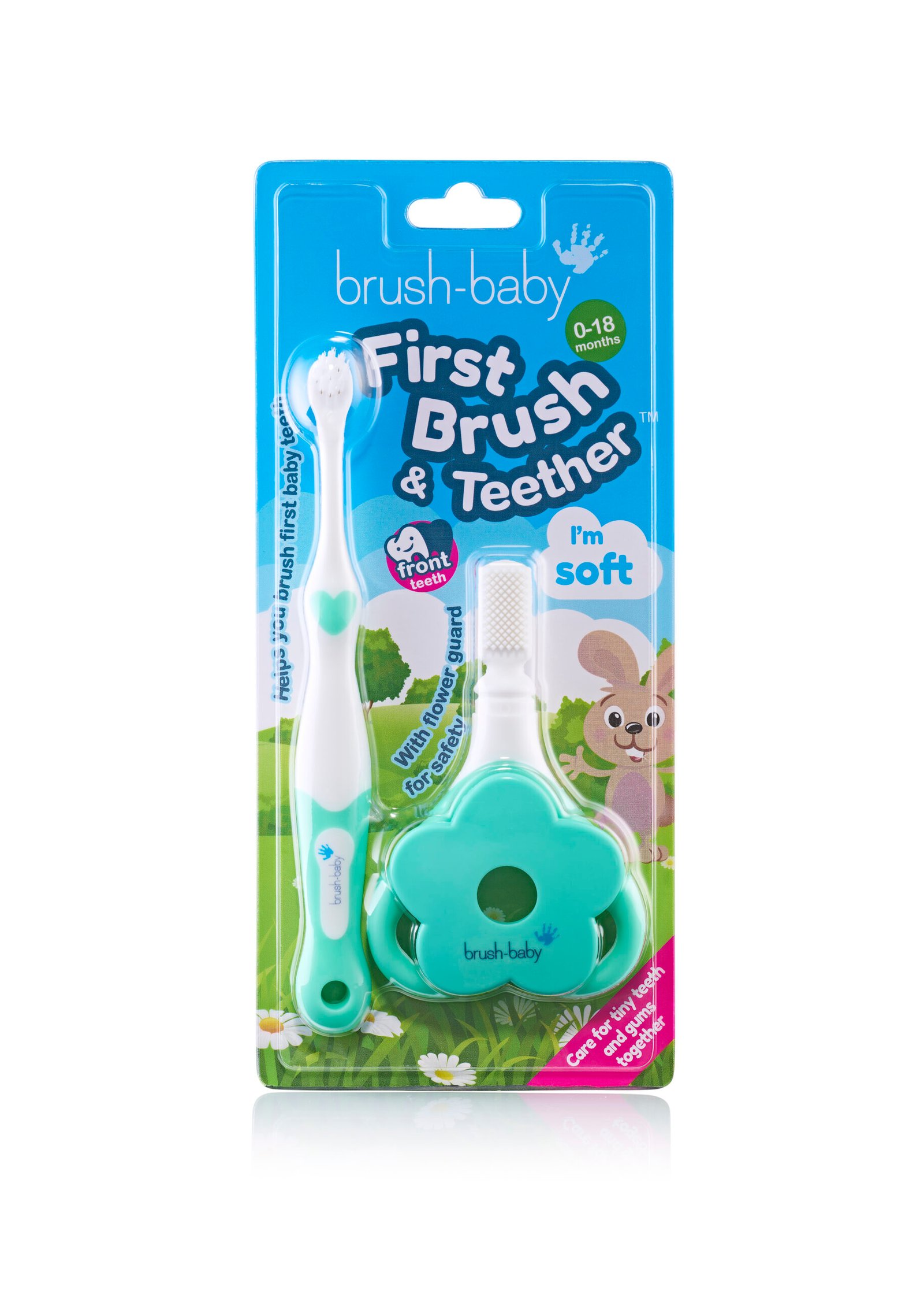 "My FirstBrush & Teether Set" – set prve četkice i glodalice (0-18 mjeseci) - Slika 2