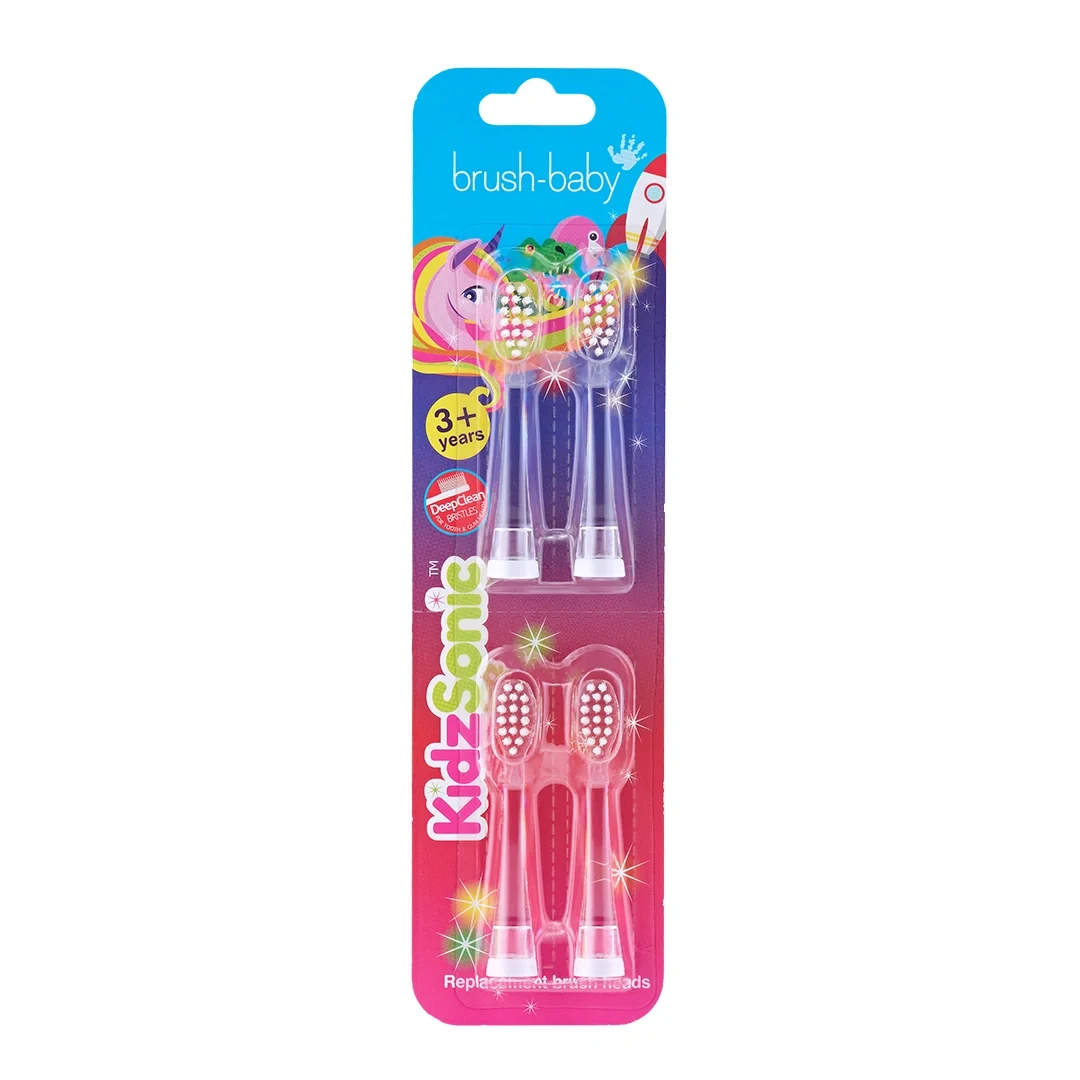 KidzSonic® zamjenske glave za dječju električnu četkicu (pakiranje od 4 komada)